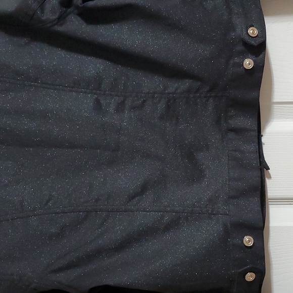 NWOT H & M Women's Black Silver Metallic Jacket With Glitter Size 12 - Picture 7 of 10